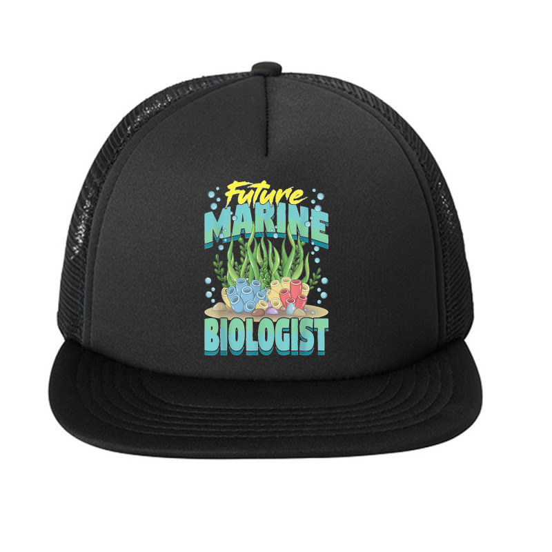 Future Marine Biologist Ocean Life Marine Biology Student Foam Snapback Hat | Artistshot