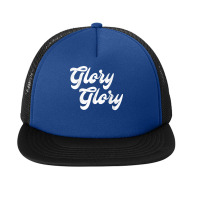 Vintage Glory Glory Game Day Fight Song T Shirt Foam Snapback Hat | Artistshot