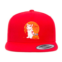 Alaskan Malamute Dog Candy Pumpkin T  Shirt Alaskan Malamute Dog Candy 5 Panel Snapback Cap | Artistshot