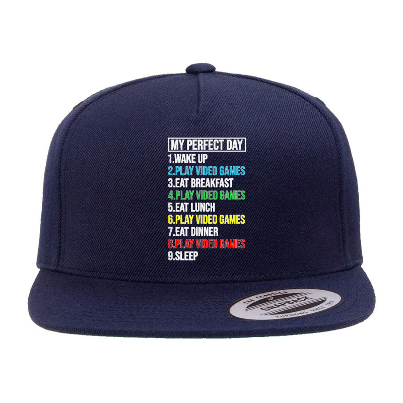 Gamer Graphic Novelty List Chores Daily Tees And More 5 Panel Snapback Cap | Artistshot