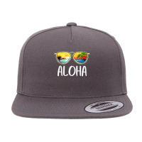 Aloha Hawaii Hawaiian Island Sunglasses Palm Trees Beach T Shirt 5 Panel Snapback Cap | Artistshot