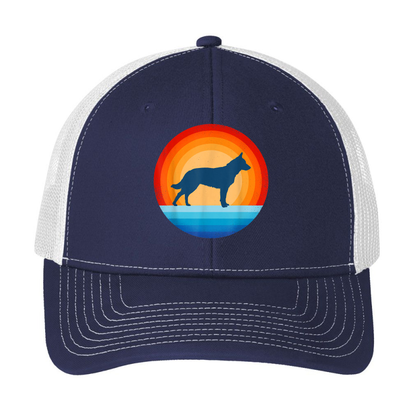 Blue Heeler Australian Cattle Dog Retro Vintage 70s Sunset T Shirt Pa Trucker Cap by densonozmastonmq | Artistshot