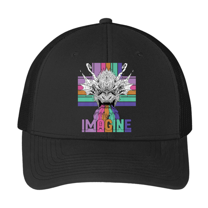 Imagine Great Dragon Vintage Cool Art Great Women Men Pa Trucker Cap by HailieDesign | Artistshot