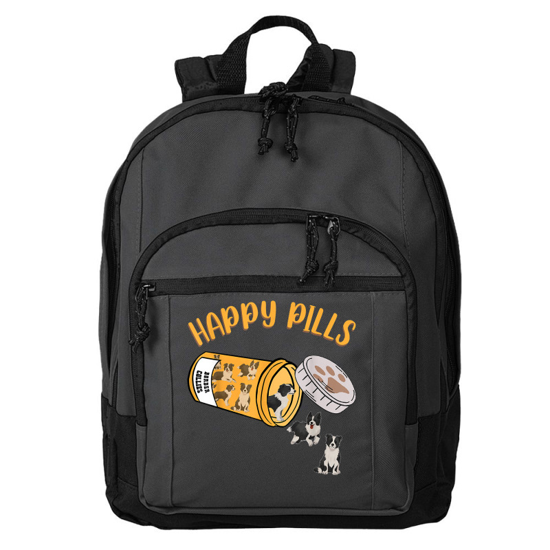 Happy Pills Border Collie Dog Lover T Shirt Basic Backpack | Artistshot