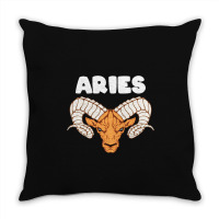 Aries Ram Zodiac Throw Pillow | Artistshot