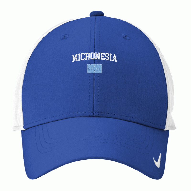 Retro Micronesia Flag Vintage Micronesian Flag Micronesian T Shirt Nike Dri-FIT Cap by johnjosephmenk | Artistshot