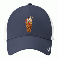 Eggette Bubble Waffle Strawberry Cream T  Shirt Egg Bubble Waffle Vani Nike Dri-fit Cap | Artistshot