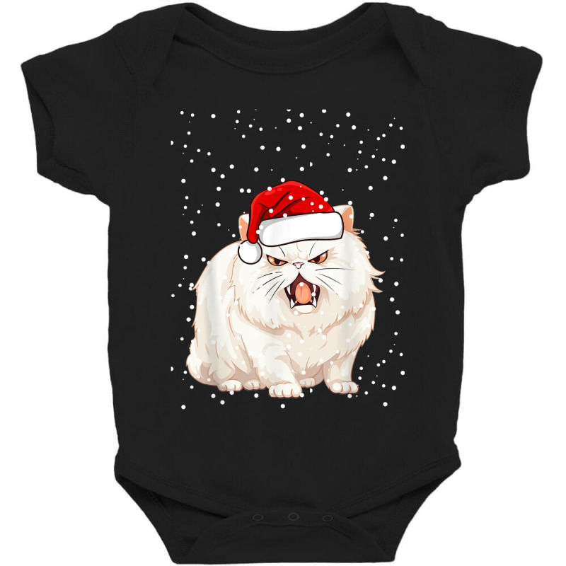 Angry Cat Christmas Baby Bodysuit by Rebecca Mitchell | Artistshot