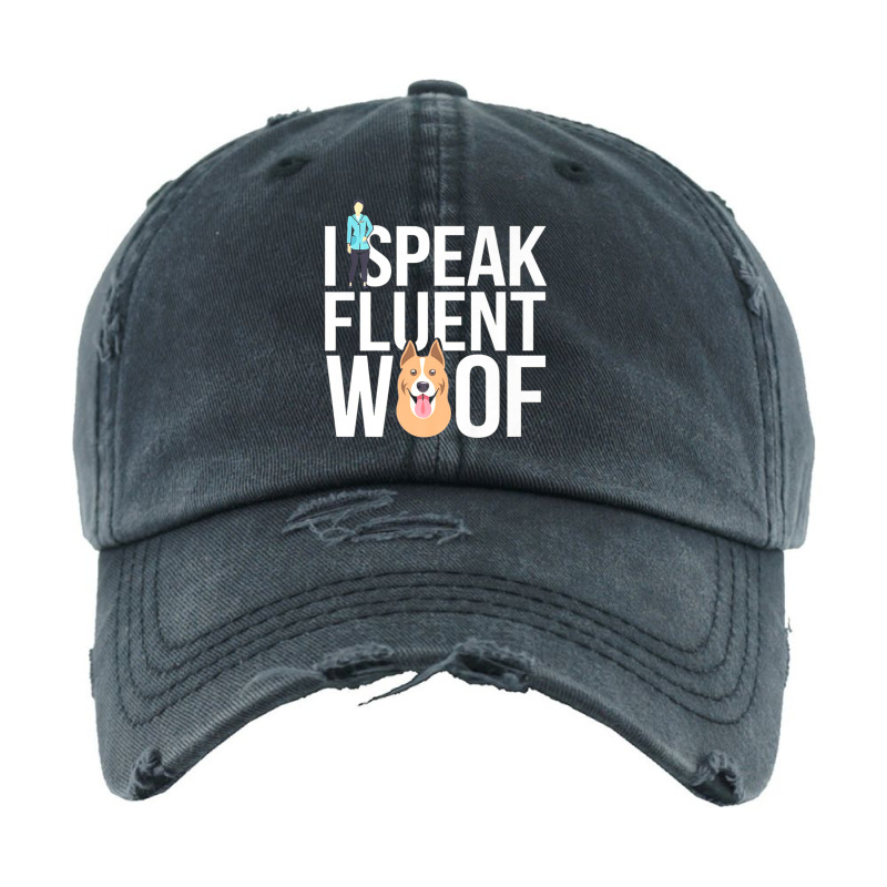 I Speak Fluent Dog Funny Dog Ponytail Cap | Artistshot