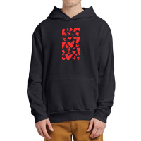 Hearts Love Urban Pullover Hoodie | Artistshot