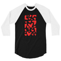 Hearts Love 3/4 Sleeve Shirt | Artistshot