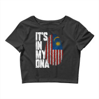 It's In My Dna Malaysian Proud Malaysia Flag Crop Top | Artistshot