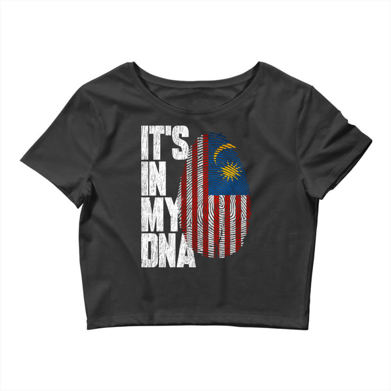 It's In My Dna Malaysian Proud Malaysia Flag Crop Top by moteestyle | Artistshot