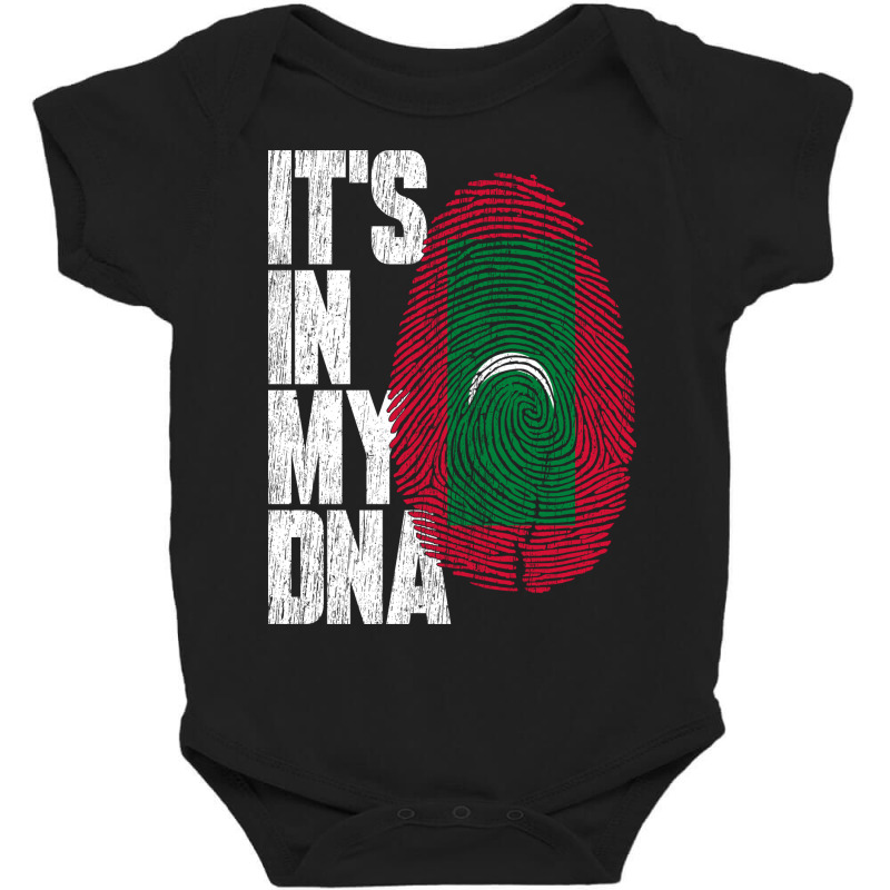 It's In My Dna Maldivian Proud Maldives Flag Baby Bodysuit | Artistshot