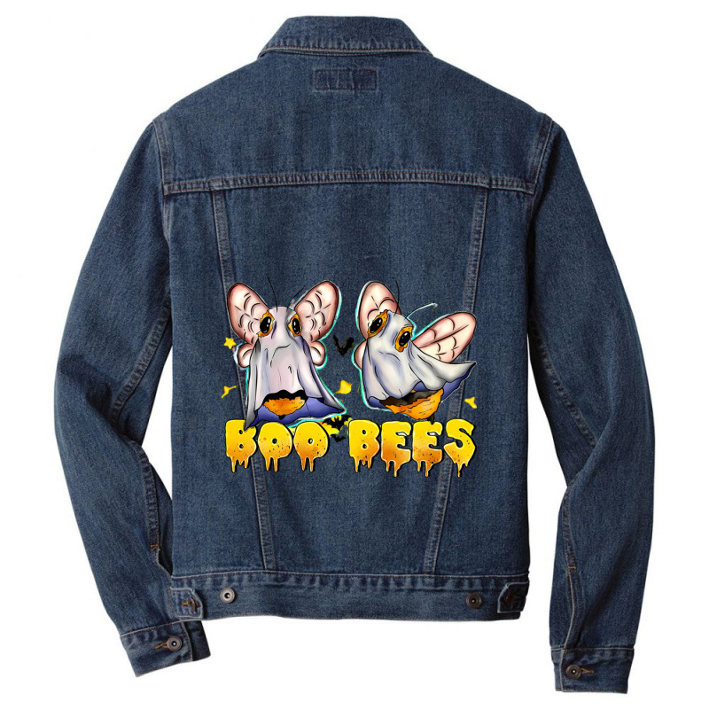 Boo Bees Couples Halloween Men Denim Jacket by Rebecca Mitchell | Artistshot