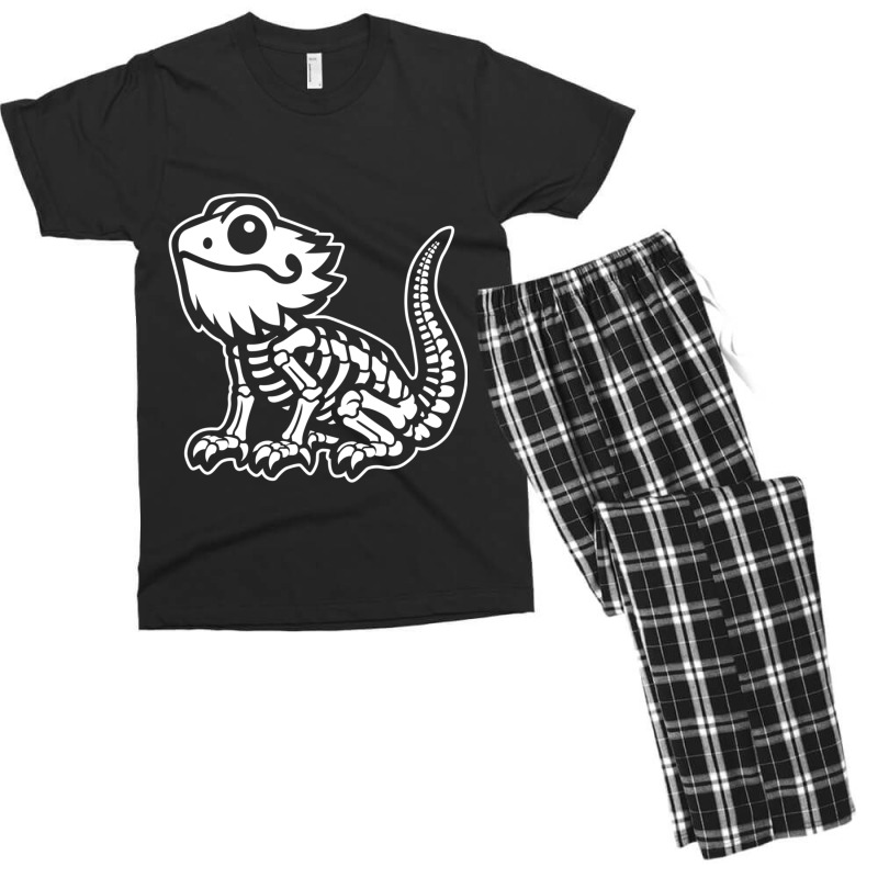 Xray Skeleton Bearded Dragon Funny Men's T-shirt Pajama Set by Rebecca Mitchell | Artistshot