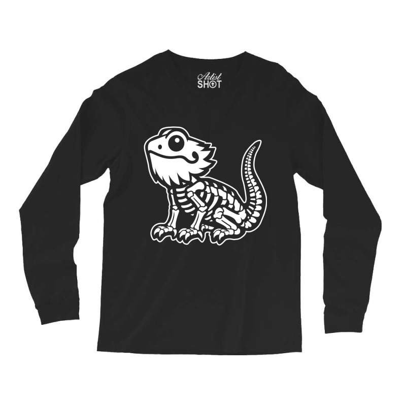 Xray Skeleton Bearded Dragon Funny Long Sleeve Shirts by Rebecca Mitchell | Artistshot