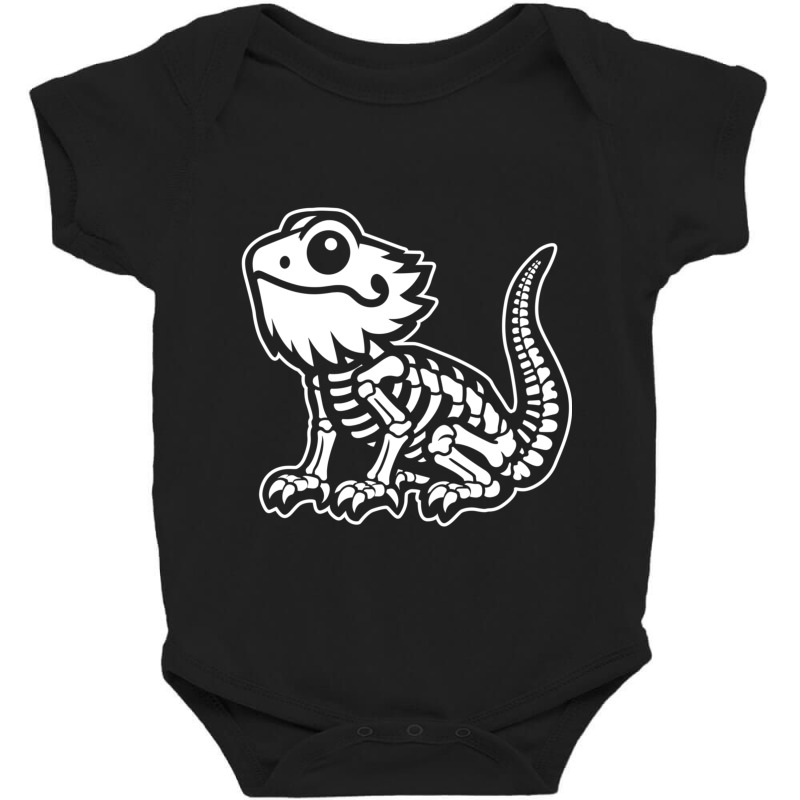 Xray Skeleton Bearded Dragon Funny Baby Bodysuit by Rebecca Mitchell | Artistshot