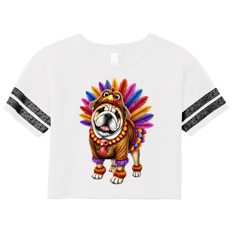 Bulldog Turkey 2 Scorecard Crop Tee by Rebecca Mitchell | Artistshot