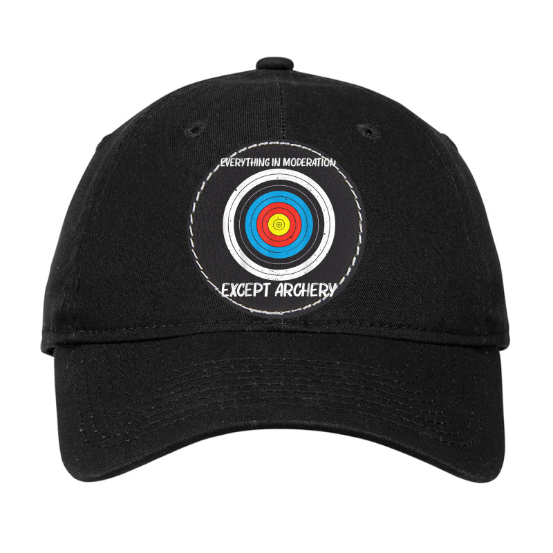 Cool Archery Adjustable Cap - Leatherette Patch | Artistshot