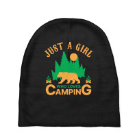 Just A Girl Who Loves Camping Baby Beanies | Artistshot