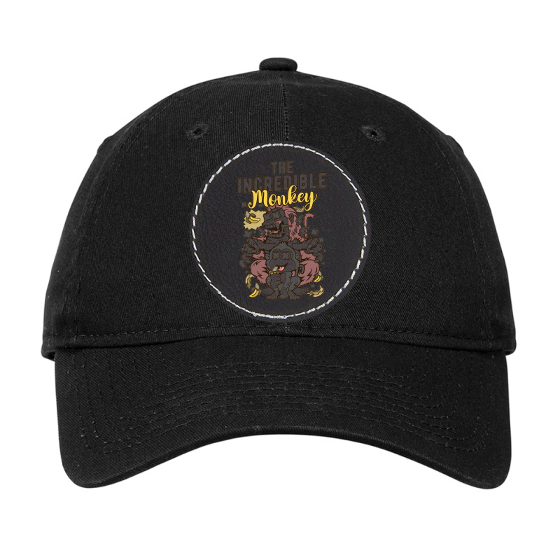 The Incredible Monkey Animal Adjustable Cap - Leatherette Patch by New Nice Shirt | Artistshot