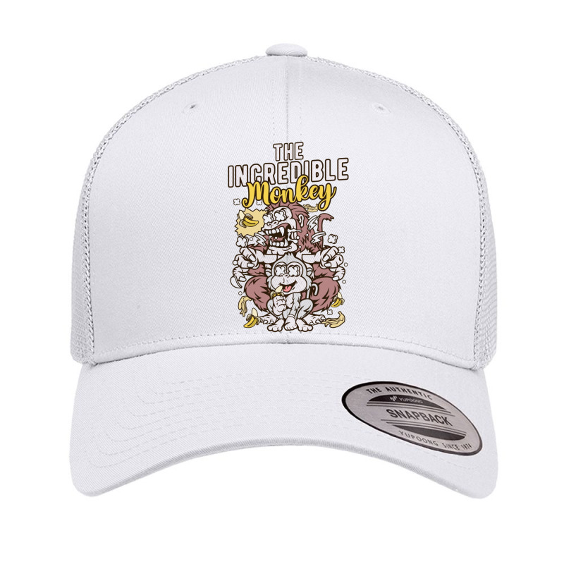 The Incredible Monkey Animal Retro Trucker Cap by New Nice Shirt | Artistshot