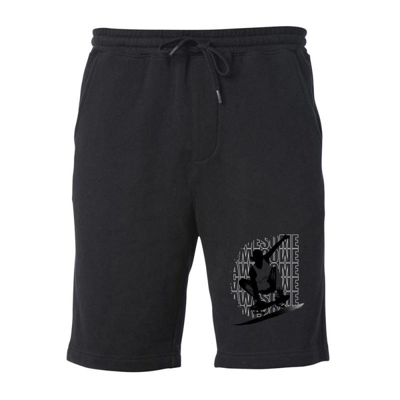 Skateboard Fleece Short by izza store | Artistshot