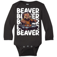 Beaver Lover Dj Long Sleeve Baby Bodysuit | Artistshot