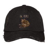 Ew People Mouse Rat Pet Rodent Animal Introvert Vintage Cap | Artistshot