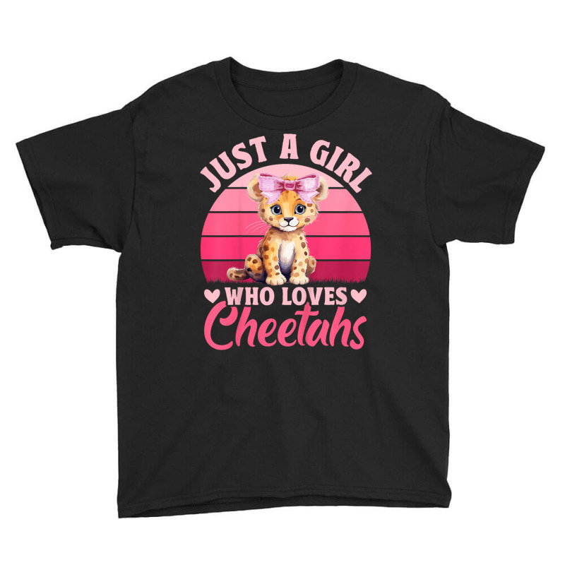 Just A Girl Who Loves Cheetahs Youth Tee by Rebecca Mitchell | Artistshot