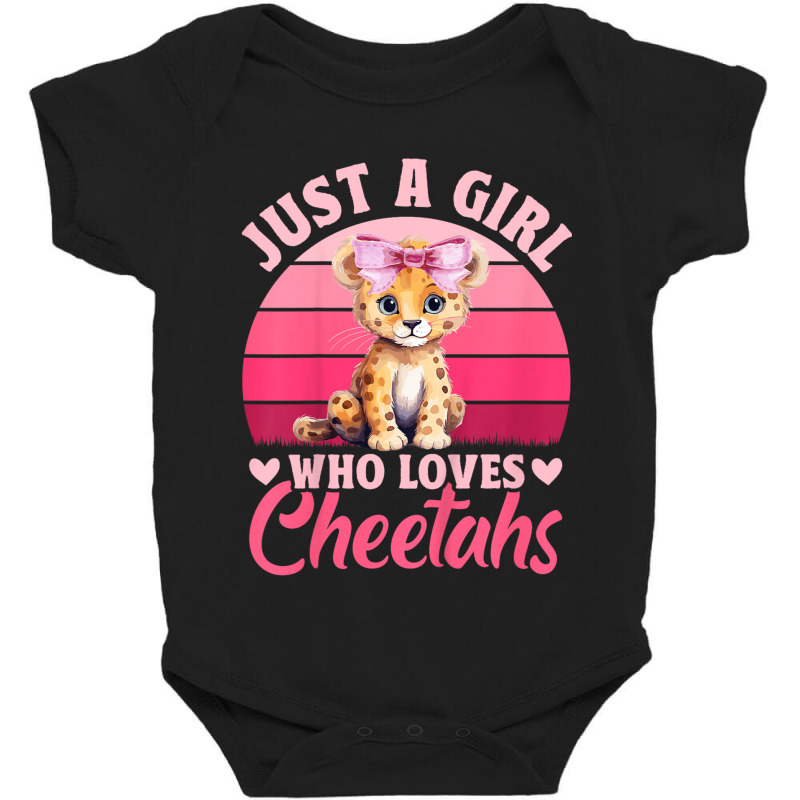 Just A Girl Who Loves Cheetahs Baby Bodysuit by Rebecca Mitchell | Artistshot