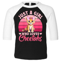 Just A Girl Who Loves Cheetahs Toddler 3/4 Sleeve Tee | Artistshot