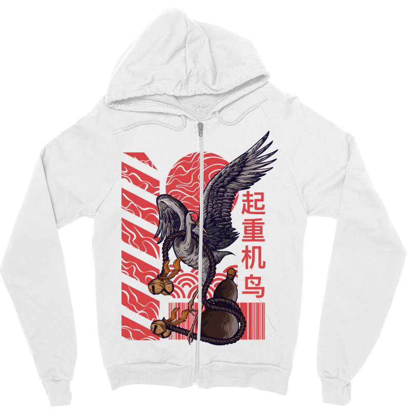 The Crane Kung-fu Animal Zipper Hoodie | Artistshot