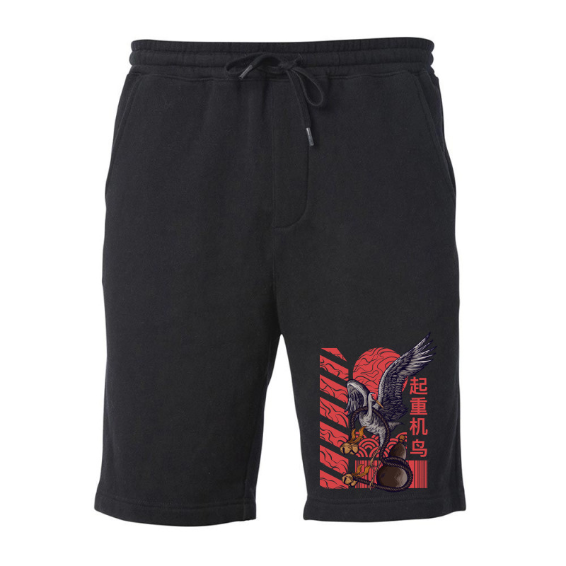 The Crane Kung-fu Animal Fleece Short | Artistshot