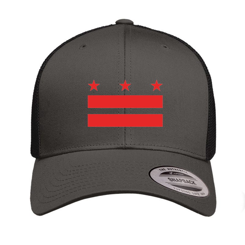 The District Of Columbia Flag (red)   Washington D.c. Pullover Hoodie Retro Trucker Cap by Anitabostic | Artistshot