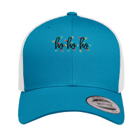 Ho Ho Ho Christmas Lights Family Matching Group Christmas Long Retro Trucker Cap | Artistshot