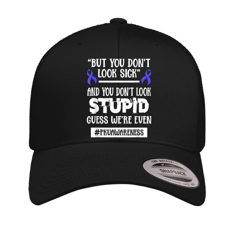 Phenylketonuria Pku Strong Warrior Look Awareness Retro Trucker Cap | Artistshot