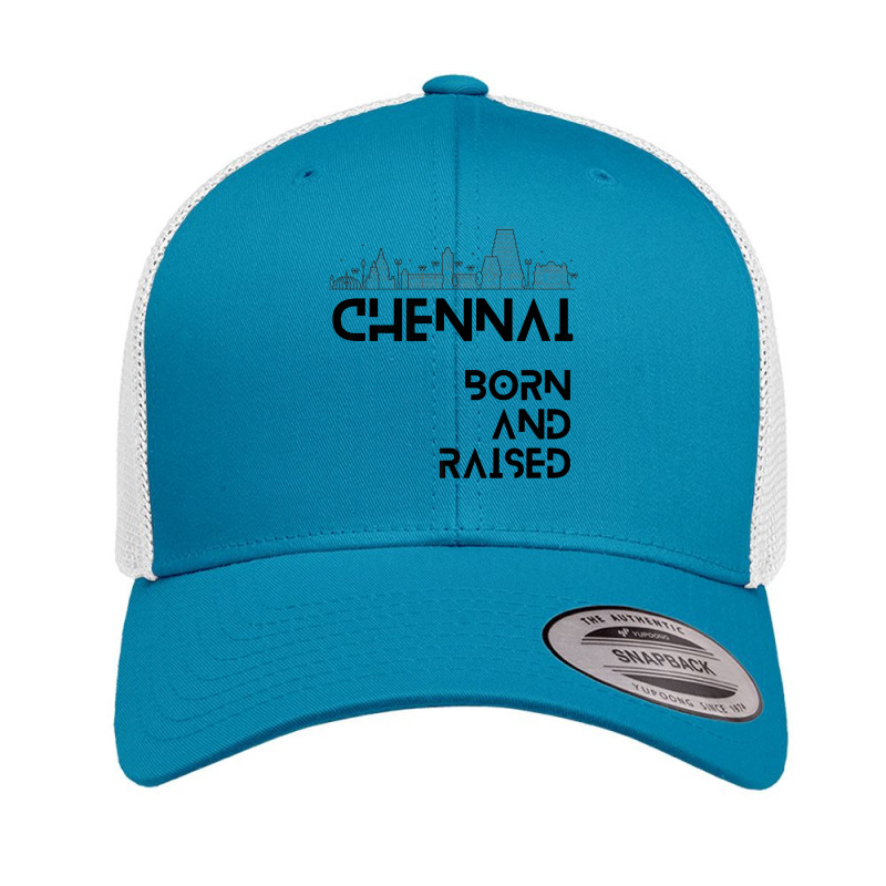 Chennai   Born And Raised Premium T Shirt Retro Trucker Cap by cm-arts | Artistshot