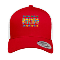 Mom Brick Builder Funny Blocks Master Builder Retro Trucker Cap | Artistshot