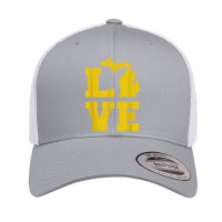 Michigan Love Mi Vintage Retro Trucker Cap | Artistshot