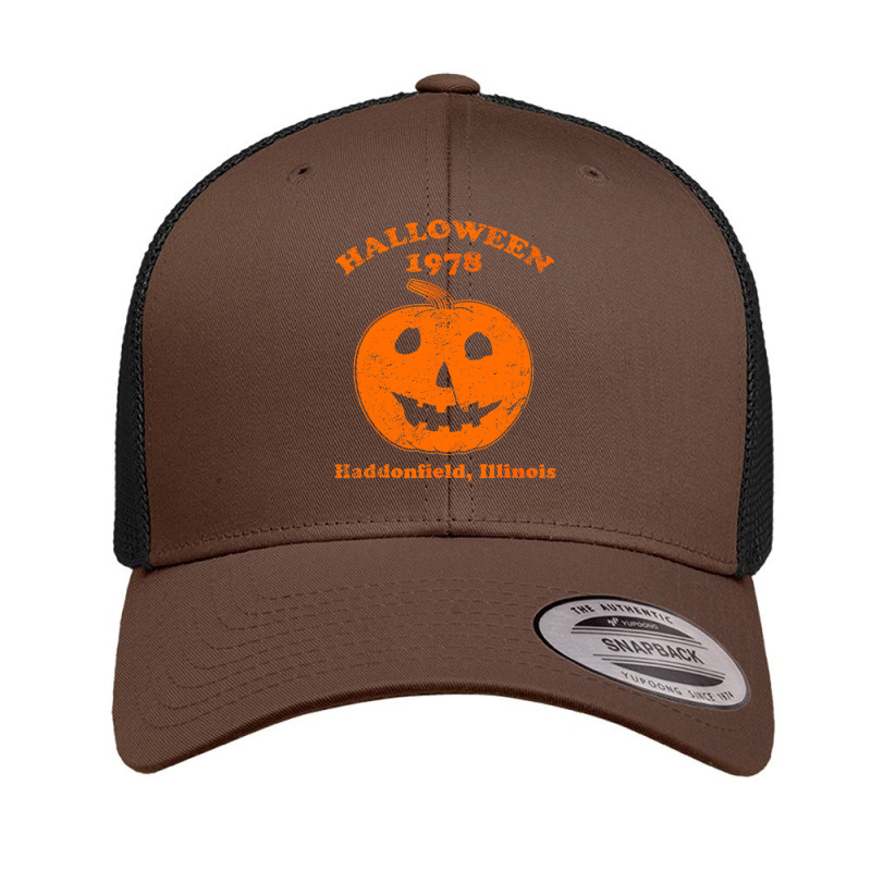 Halloween 1978 Holiday Spooky Gift Myers Pumpkin Haddonfield Retro Trucker Cap | Artistshot