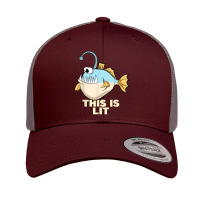 This Is Lit Angler Fish Monster Fishing Fisherman Anglerfish Retro Trucker Cap | Artistshot