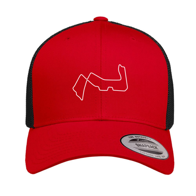 Marina Bay Street Circuit [outline] Retro Trucker Cap by NICHOLASGIBSON | Artistshot