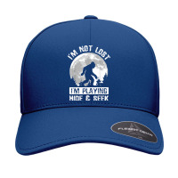 Retro Bigfoot Im Not Lost Im Playing Hide & Seek Sasquatch Seamless Cap | Artistshot