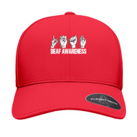 Deaf Awareness Language Design Deaf Pride Seamless Cap | Artistshot