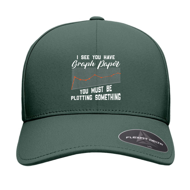 Funny Math Pun - I See You Have A Graph Paper Funny Gifts Boys Girls Seamless Cap | Artistshot