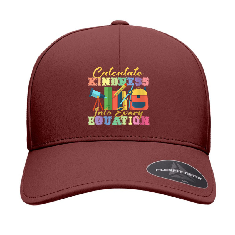 Womens Calculate Kindness Into Every Equation Mathematicians Funny Gif Seamless Cap by Brynlee-Everett | Artistshot