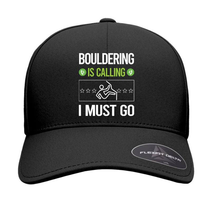 Bouldering T Shirtit Is Calling I Must Go Bouldering Rock Climbing T S Seamless Cap | Artistshot