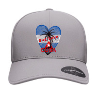 Cuba One Love Distressed Cuban Flag Cuba Pride I Love Cuba Seamless Cap | Artistshot